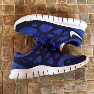 Nike Navy and White Athletic Shoes